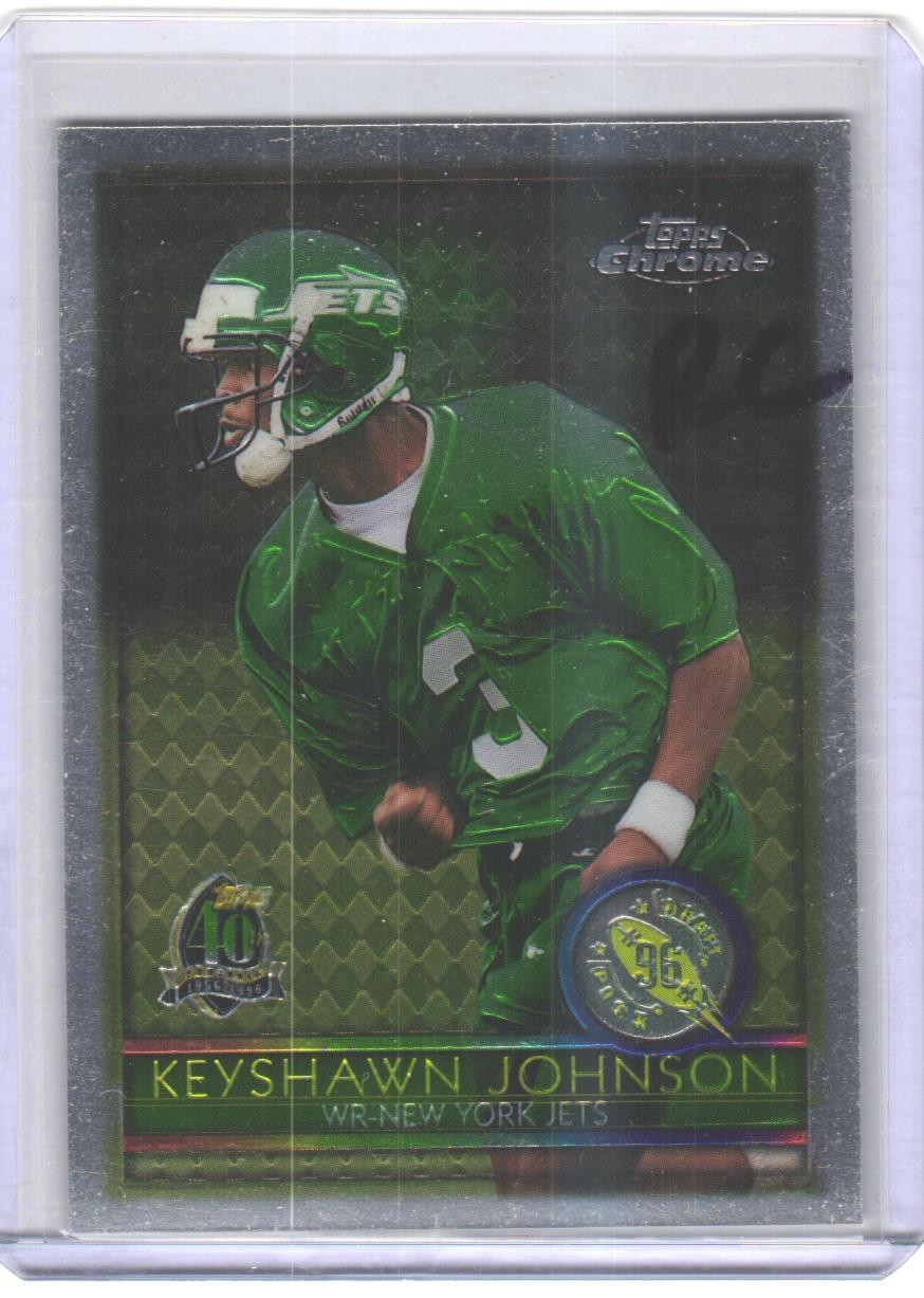 1996 Topps Chrome Keyshawn Johnson #159 RC