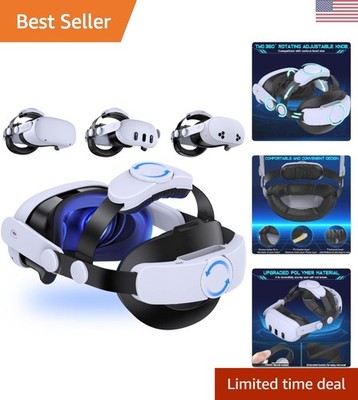 Enhanced Comfort VR Head Strap with Hot-Swappable Battery - Fit 22.1'' to 27.5''