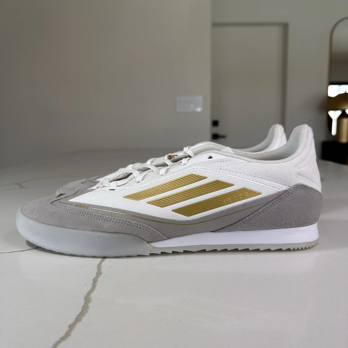 Adidas F50 Lionel Messi Freestyle Soccer Gold Argentina‎ JI2065 Sneakers White Messi Adizero F50 Freestyle  main image 4