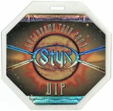 Styx 2003 Cyclorama Concert Tour VIP Laminated Backstage Pass