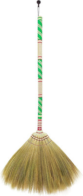 Natural Grass Broom Thai 100% ,Long Handle,Brooms for Floor Cleaning,Design for