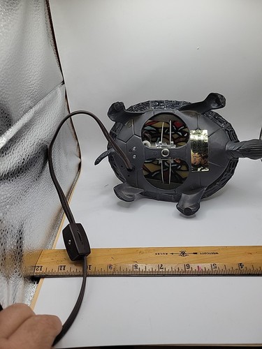 tiffany style stained glass turtle lamp - Picture 5 of 9
