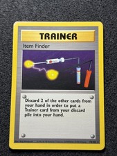 Pokémon Item Finder 74/102 Base Set 1999 Rare Regular Vintage Trainer LP