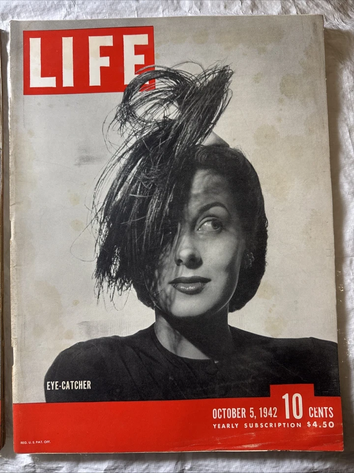 Life Magazine Lot of 4 Full Month of October 1942 5, 12, 19, 26 WWII WAR ERA Foto 2 de 4