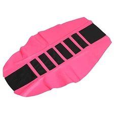  Universal Motorcycle Pit Dirt Bike Faux Leather Soft Seat Cover Anti Slip Pink