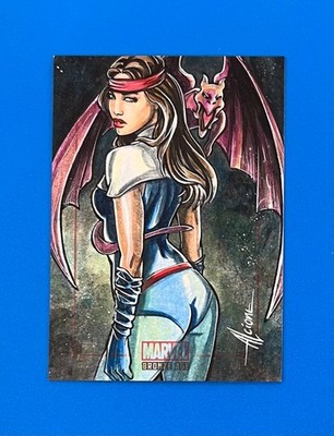 2012 Marvel Bronze Age Sketch Card Alcione Silva 1/1 Shadow Cat