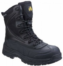 Image of Mens Amblers Skomer Side-Zip Composite Toe Safety Waterproof Boots Sizes 4 to 14