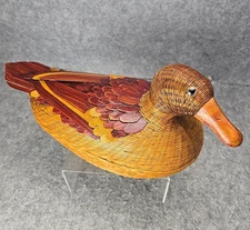 Rare Vintage Chinese Duck Basket, Beautifully Handcrafted, Excellent Condition 