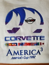 Vintage Jerzees Cotton Sweats NWT Large Corvette America's Cup 1992 Embroidered