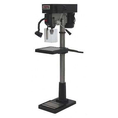 Jet Idp-17 Floor Drill Press, Belt Drive, 1 Hp, 115/230V Ac V, 16 7/8 In Swing,