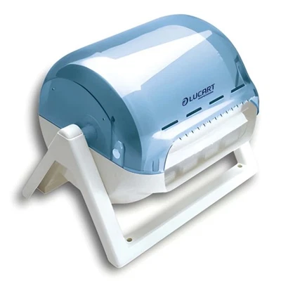 Porte-rouleau mural ou table Lucart ABS blanc HACCP pour essuie-tout - Photo 1/2