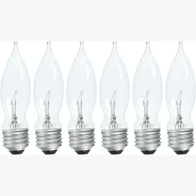 GE Crystal Clear 40W, 350 Lumens - 6 Bulbs Pack