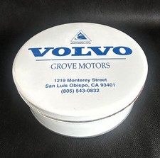 Vintage Volvo Grove Motors San Luis Obispo CA USA Advertising Tin Canister
