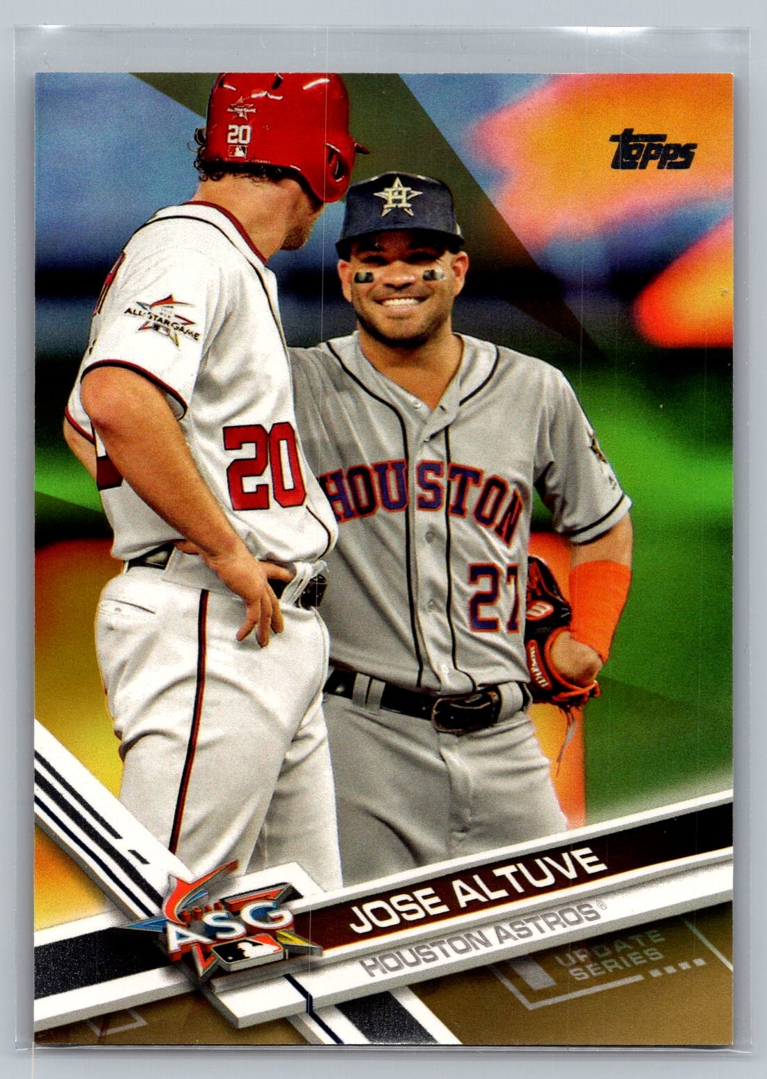 2017 Topps Update #US175 Jose Altuve Gold #/2017