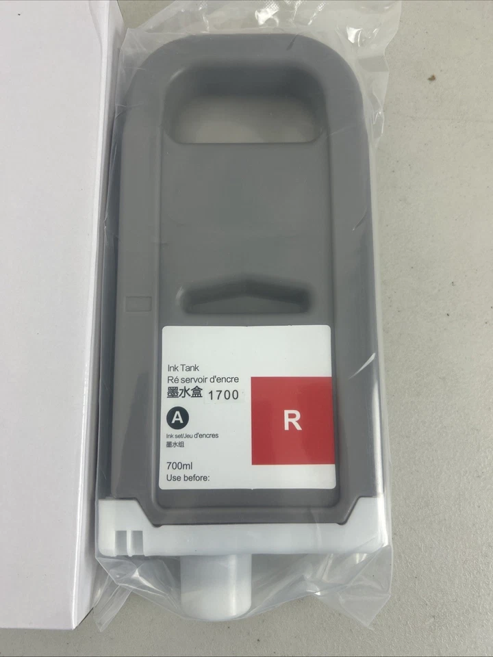PFI-1700 R Ink Cartridge Pigment Ink Tank PFI1700 R for Canon - Image 2 of 2