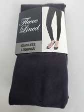 NEW Gold Medal Womens Fleece Lined Seamless Leggings Gray Size L/XL