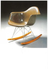 POSTCARD Charles & Ray Eames "Plastic Armchair, Rocking" Herman Miller 1952 MINT