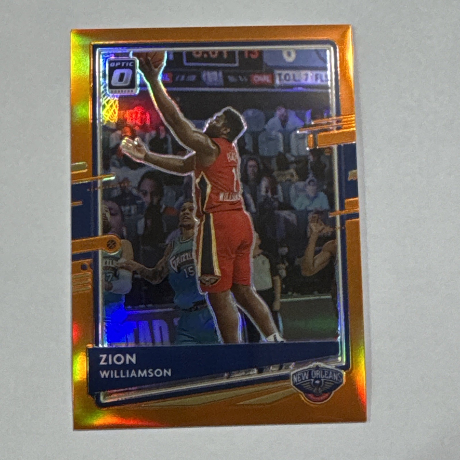 2020-21 Panini Donruss Optic - Zion Williamson #40 Orange Prizm /199