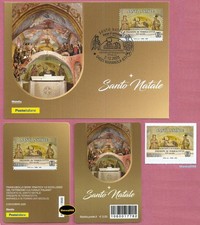 ITALIA 2025  Natale Presepe Terracotta Formia  CARTOLINA + TESSERA + FRANCOBOLLO