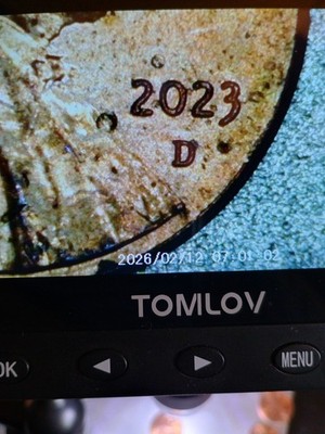 2023 D Lincoln Shield Cent Extra V? Error. See Pics!  Rd Excellent Cond #15