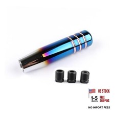 Universal Shift knob 5.1" Aluminum Weighted Manual Gear Stick Burnt Blue
