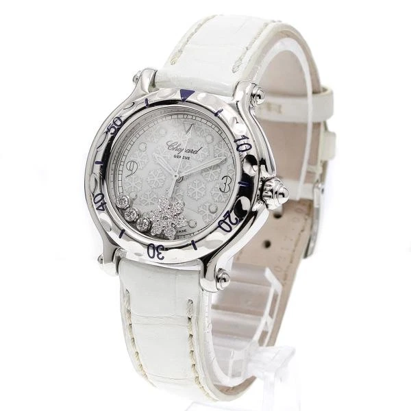 Chopard — Chopard Happy Sport 27/8949 32mm SS White / Silver Dial Quartz Date Watch #C7587