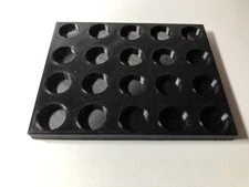 Powder Bushing Tray - For 3D printed & Aluminum MEC Bushings Multi Size & Color