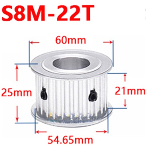 S8M Timing Belt Pulley 22T-30T Synchronous Wheel Sprocket For 20mm Width Belt - Picture 4 of 9