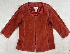 Vintage Linea By Louis Dell'olio Women’s 100% Suede Leather Jacket Small