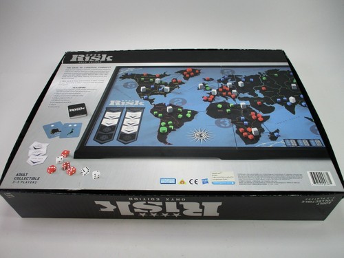 RISK ONYX EDITION Board Game Strategy Conquest 2009 READ DESCRIPTION - Picture 8 of 11