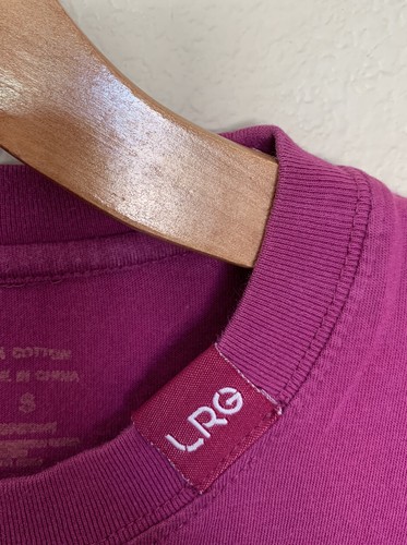 Lifted Research Group LRG Men’s Star Logo Pink Shirt Size S - Picture 7 of 8