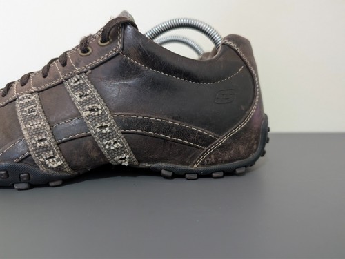 Men's Skechers CityWalk Brown Leather Trainers UK 7 EUR 41 - Picture 5 of 10