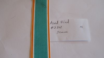Ordensband Azad Hind 30mm breit 0,5m nr.912 (m9,80)