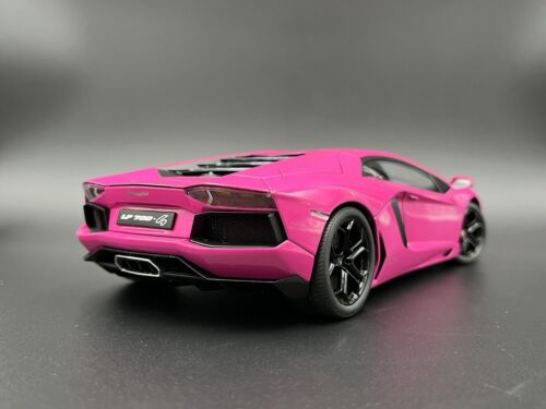 Autoart 1/18 Lamborghini Aventador LP700-4 Pink 74660 Signature Die-cast Model - Picture 6 of 24