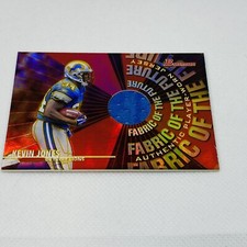 2004 Bowman Kevin Jones Fabric of the Future Lions Jersey Rookie RC #FF-KJ patch