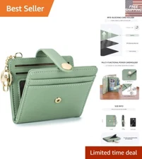 Elegant RFID Blocking Bifold Wallet for Women, 8 Card Slots & Coin Pocket