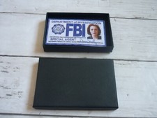 x-files replica cosplay fbi special agent id card dana scully replica