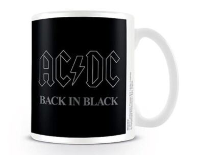 AC/DC Tasse  Back in Black Highway to hell Thunderstruck - Keramik Kaffee Tee