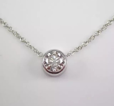 2.00Ct Round Cut Lab Created Diamond Women's Chain Pendant 14k White Gold Finish