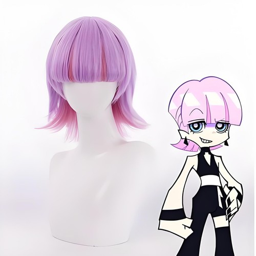 PANTY & STOCKING With GARTERBELT Cosplay Costume Sexy Black White Uniform Wig - Picture 25 of 26