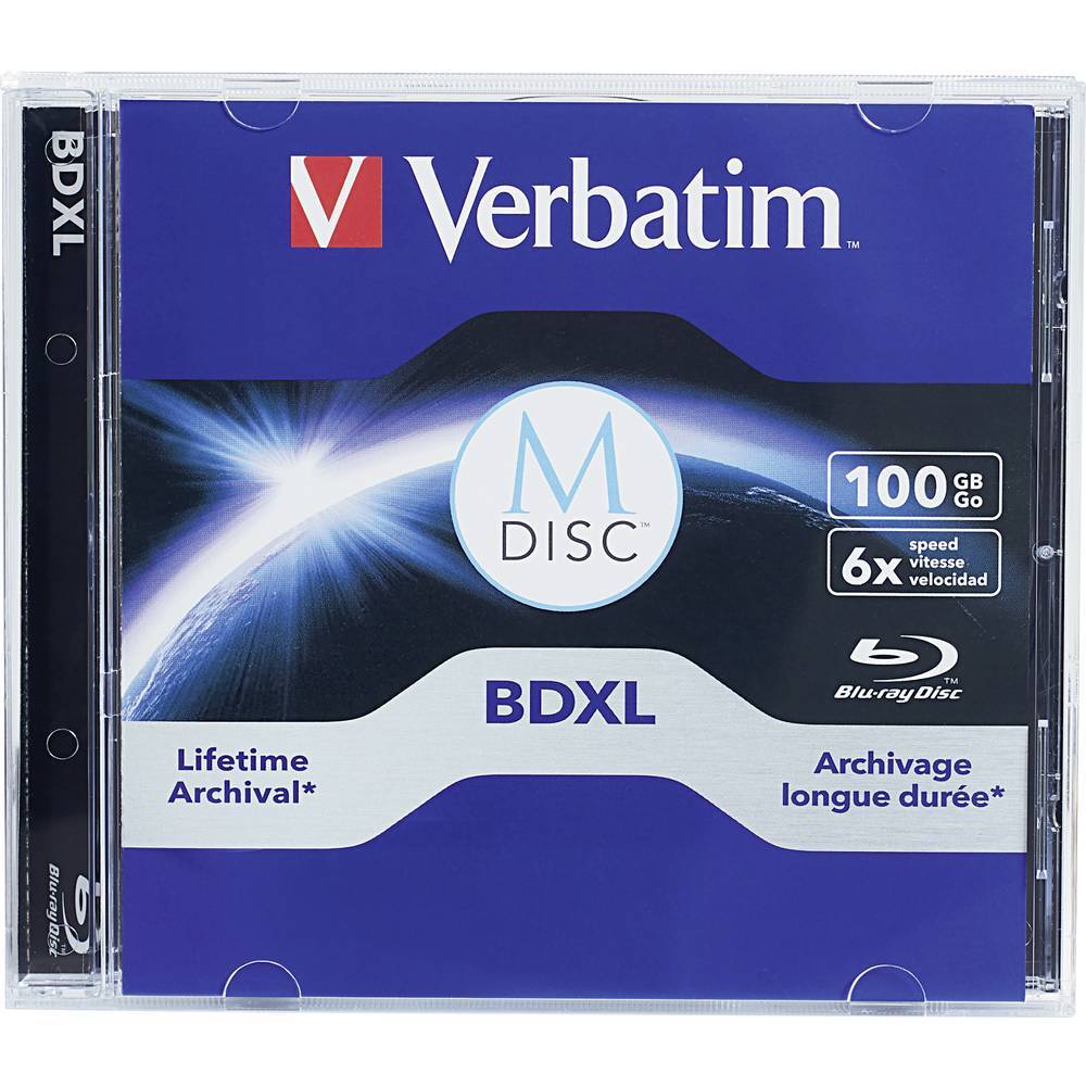 Verbatim 98912 M-DISC Blu-ray vergine 100 GB 1 pz. Jewel case