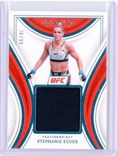 Reliquia de recuerdos de Stephenie Egger colección UFC 2023 Panini Immaculate UFC 26/99