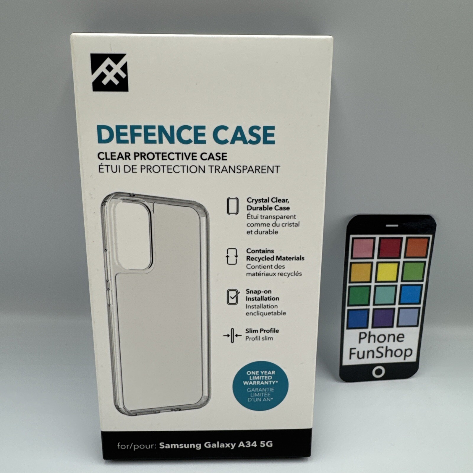 ZAGG Samsung Galaxy A34 5G DEFENCE Clear Case Opened Never Used