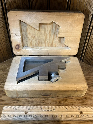 Vintage 5" x 3" Small Machinist Planer Gage Gauge Lathe Machine Tool