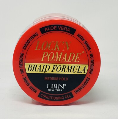 Ebin New York Lock'N Pomade Braid Formula Medium Hold 11,OZ FREE SHIPPING 