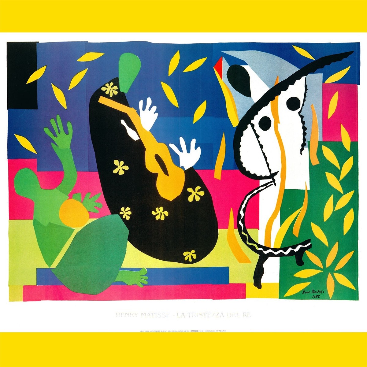 1952 Henri Matisse The Sorrows of the King vintage art print