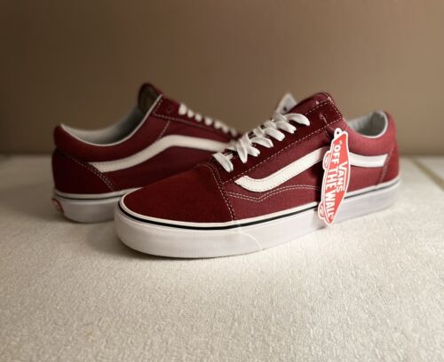 burgundy vans old skool