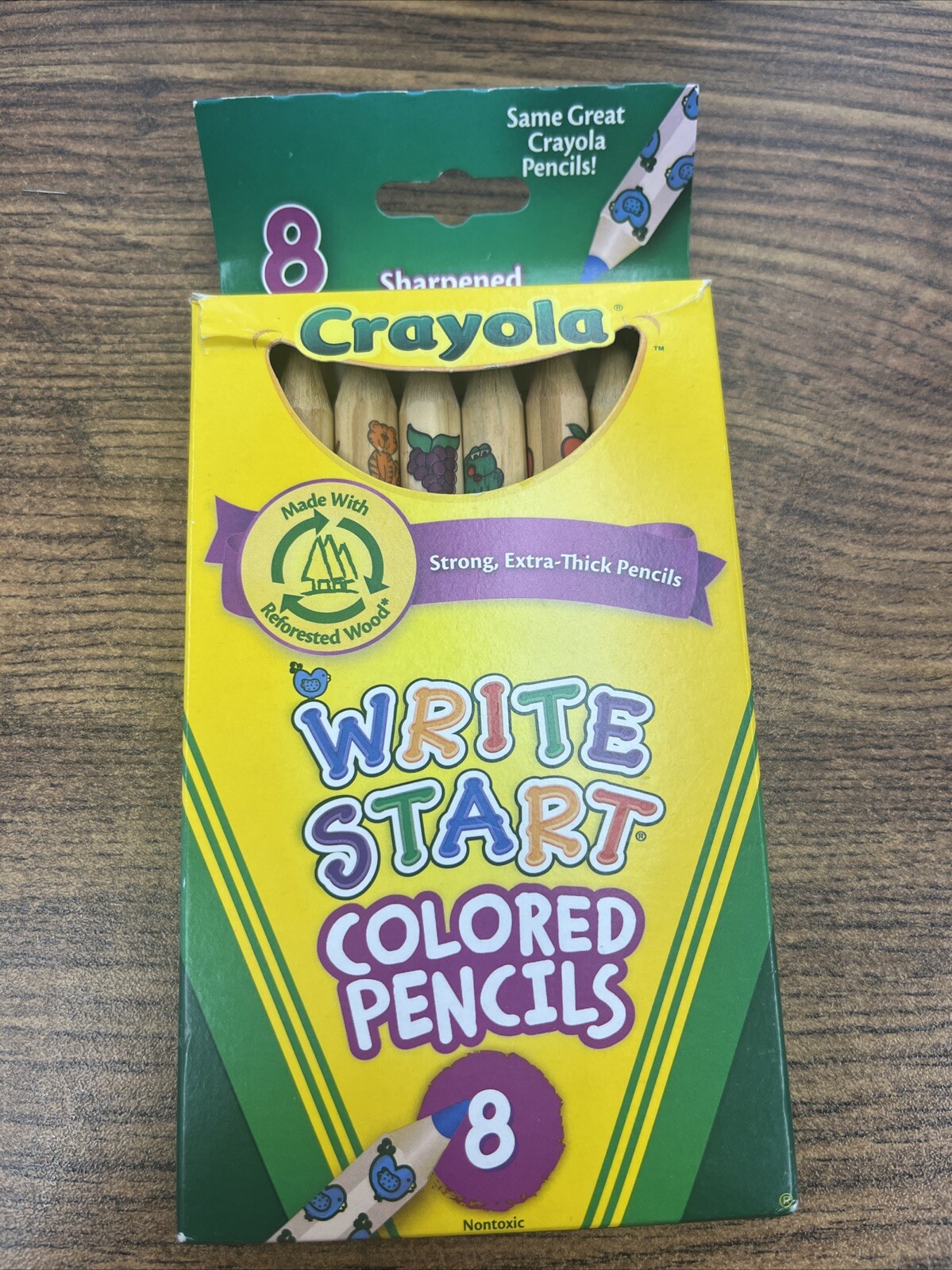 Crayola Write Start Colored Pencils-8/Pkg Long 68-4108