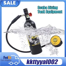 Mini Scuba Diving Case Kit 1L Oxygen Tank  Equipment Underwater Breath US