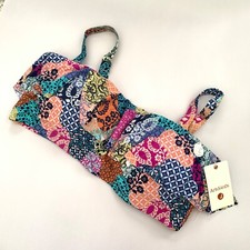 Artesands Size 16 Salmagundi Vermeer swimsuit Bikini Top Multicolored Ruffle NEW
